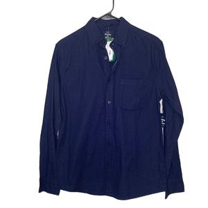 NWT Artistry in Motion Blue Slim Fit Button Up Top